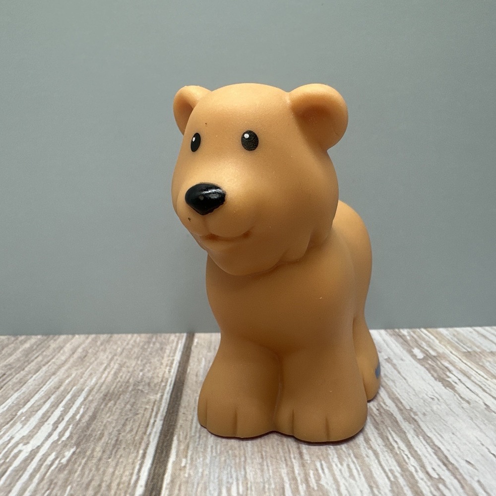 Fisher Price Little People 2007 Brown Bear Cub Animal Figure Mattel Toy